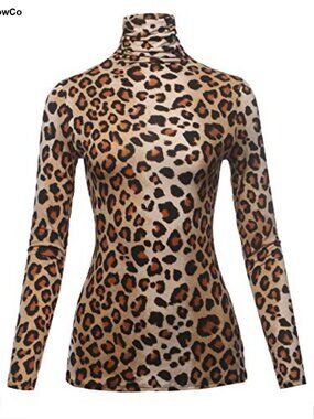 Slim Fit Lightweight Turtleneck Sweater Made in USA Rayon Blend Plus Size
